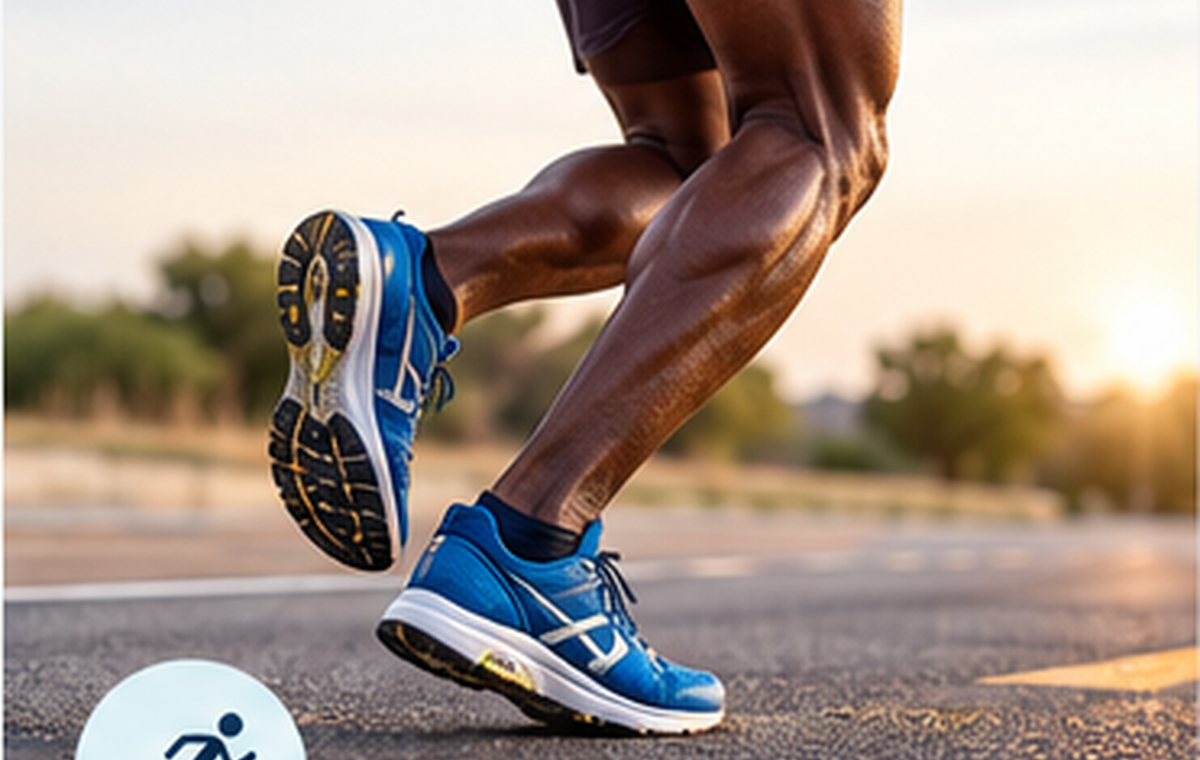 Athlete running during sports and lower-limb training